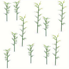 Green Plastic Bamboo Tree Home Decoration Model