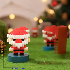 Mini Christmas Building Set - Santa Train Snowman Tree Reindeer Socks