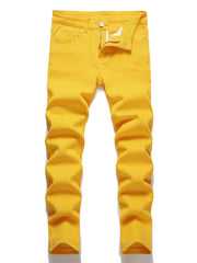 Boys Stretch Jeans Skinny Slim Fit Distressed Denim Pants