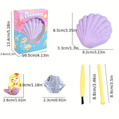 Mermaid Archaeological Digging Science Experiment Toy