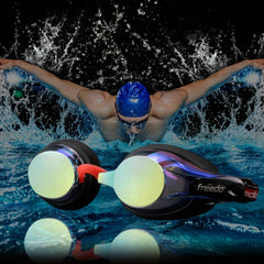 Professional Swimming Goggles Anti-fog Large Frame Soft Comfort