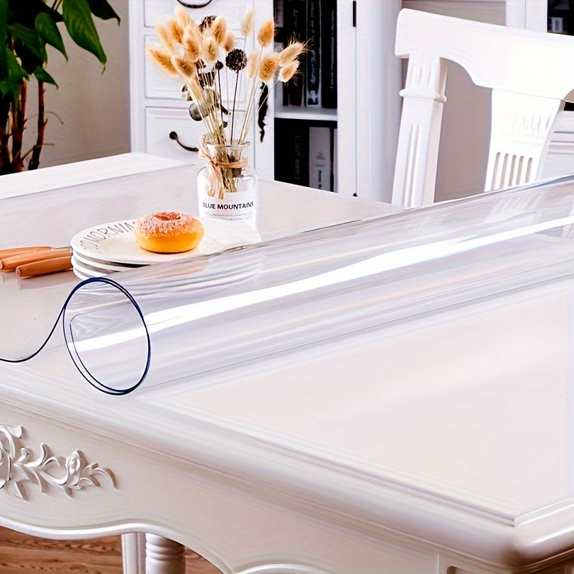 Waterproof Transparent Table Mat 1.5mm Thick PVC Soft Glass Cover