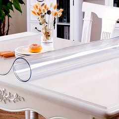 Waterproof Transparent Table Mat 1.5mm Thick PVC Soft Glass Cover