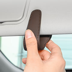 Multifunctional Leather Car Visor Organizer Glasses Holder & More