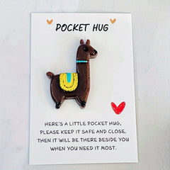 6pcs 12pcs Mixed Pocket Hug Animal Bag Charms Love Care Party Gift