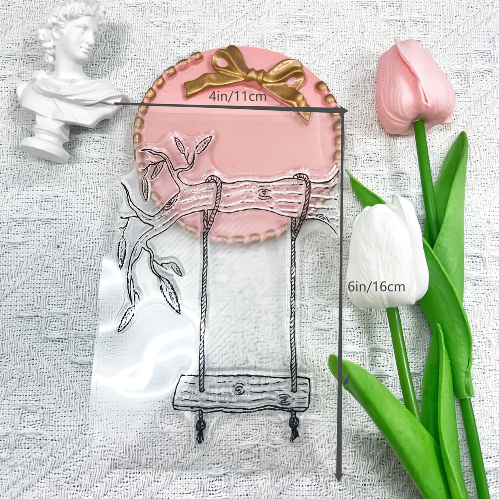 Transparent Swing Background Stamp