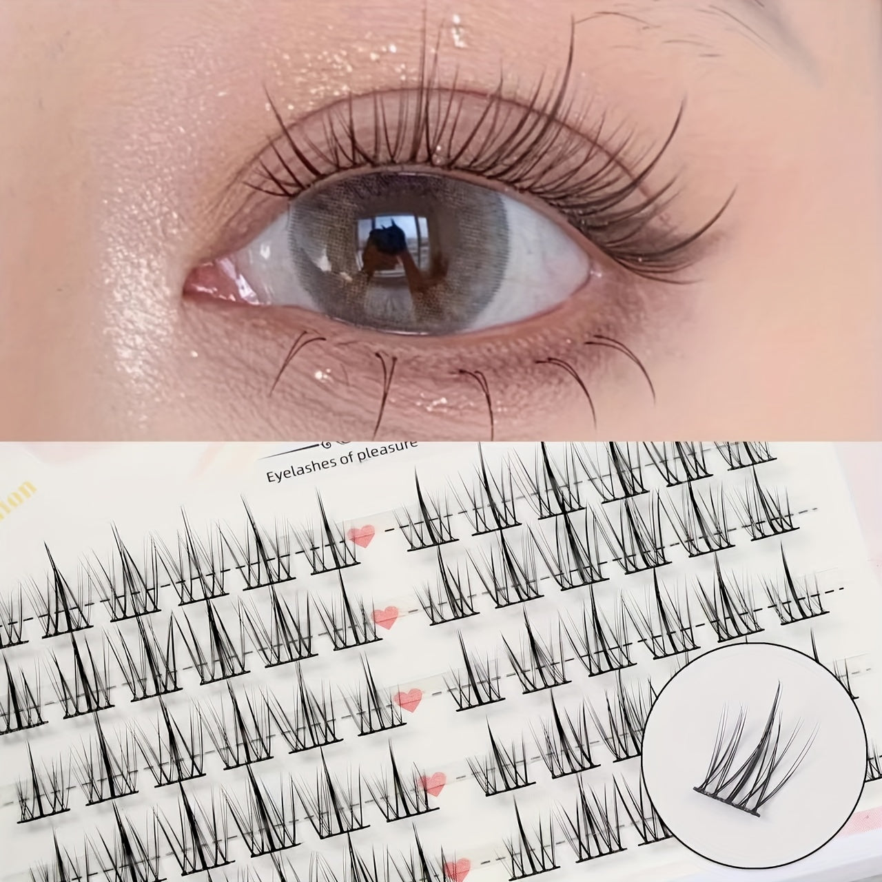Single Cluster Lashes Sunflower Little Devil False Eyelashes Extension
