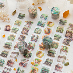 Castle Series Transparent Tape for Scrapbook & Diary Stickers