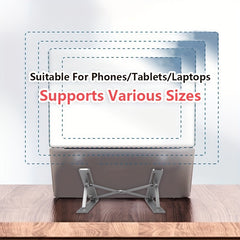Foldable Aluminum Laptop Stand Cooling Base for All Laptops
