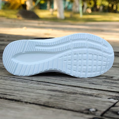 Woven Slip-On Sneakers with Chain Decor Women's Casual Shoes