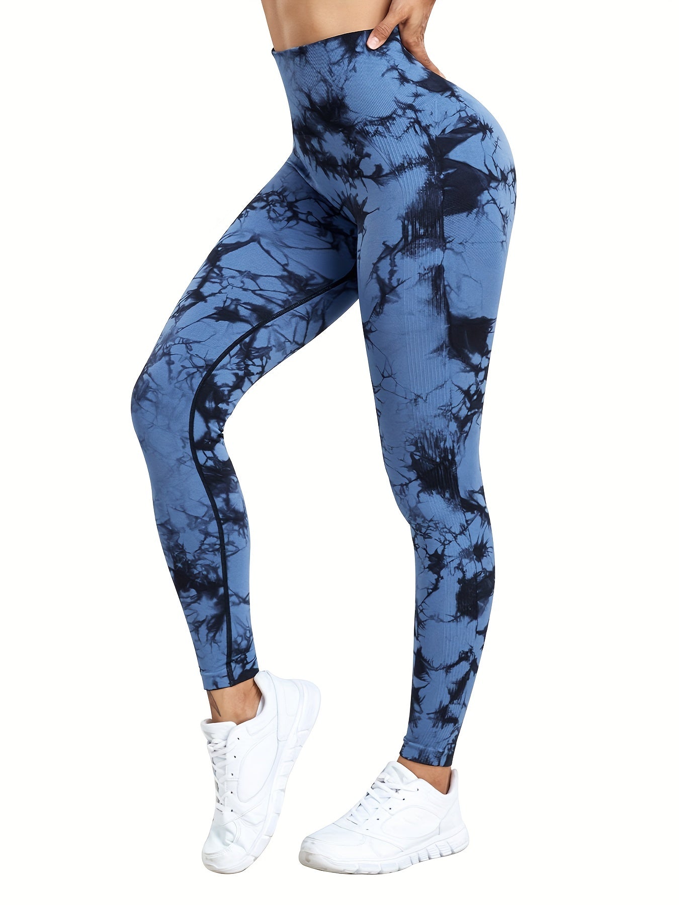 3pcs Tie Dye High Waist Yoga Pants Quick Dry Butt Lifting Leggings