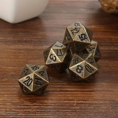 Retro Geometric Number Set Game Dice Board Game Dice Boys Collectible Decoration