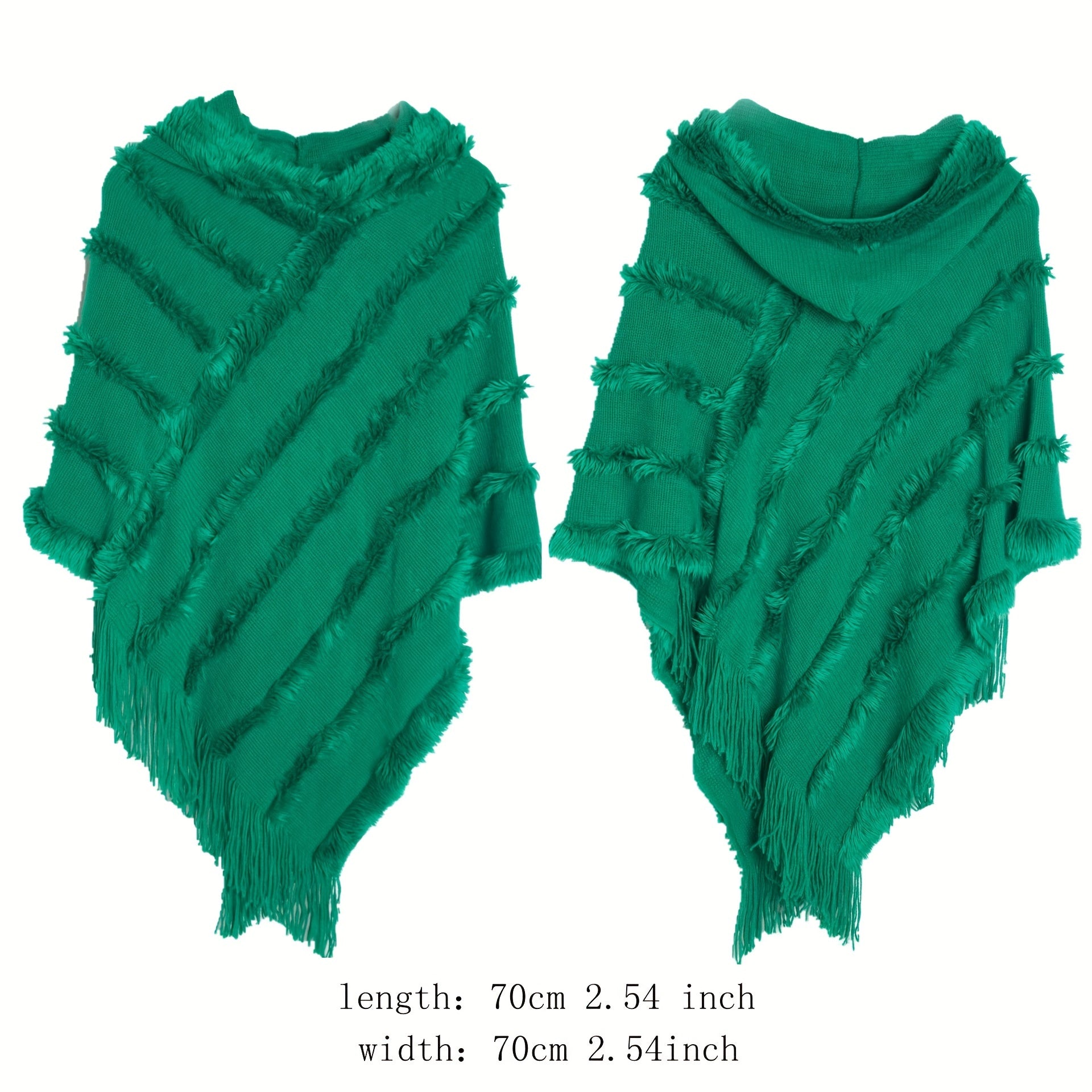 Solid Warm Poncho Hoodie Scarf Women Outdoor Windproof Scoodie