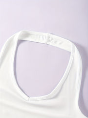 Solid Halter Top 3 Pack Sleeveless Versatile Women's Clothing