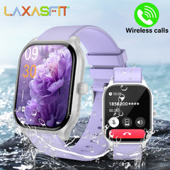 LAXASFIT Smartwatch Wireless Calling Fitness Tracker 5 Full Touch Screen