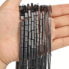 Hematite Stone Beads Cylinder Barrel Loose Beads 3 8mm