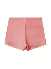 Girls Athletics Shorts For Gymnastics Volleyball Yoga Team Sports