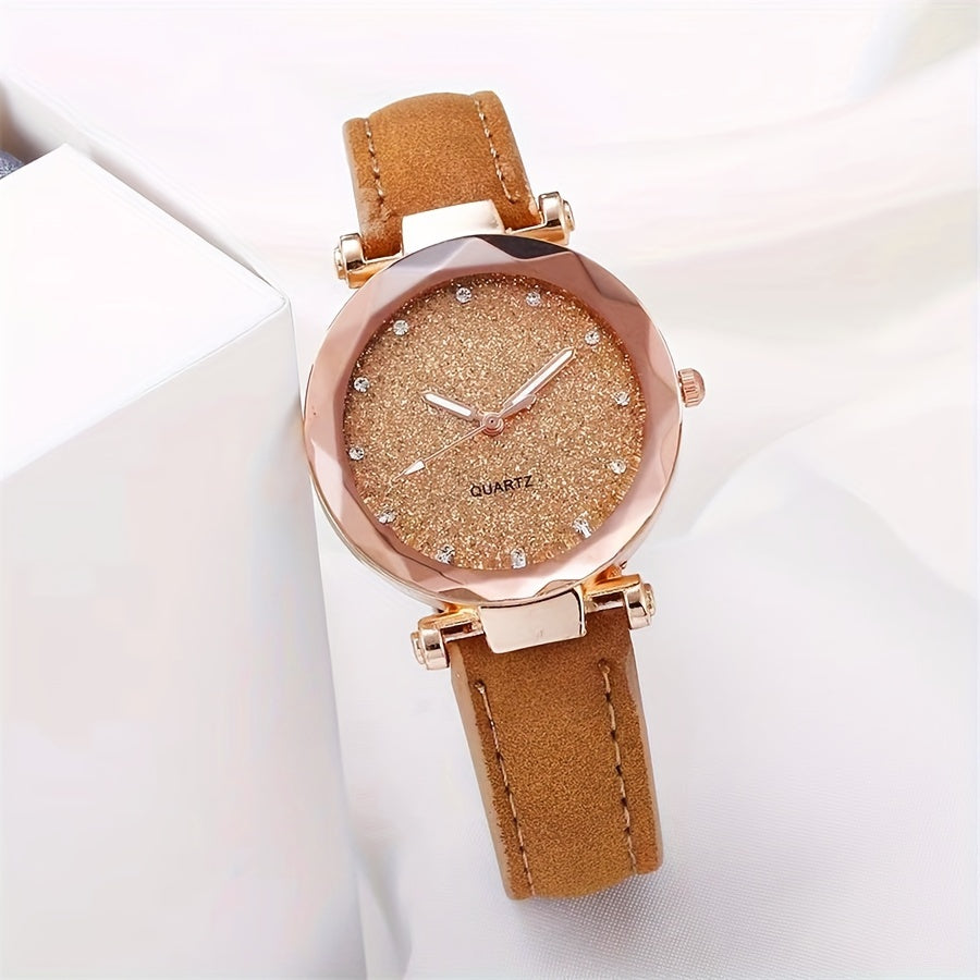Glitter Quartz Sports Watch - Starry Style