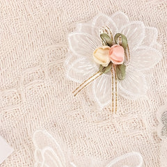 10pcs Lace Fabric Flower Butterfly Craft Decoration Sewing Supplies DIY