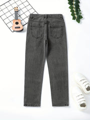Girls Ripped Jeans Casual Pocket Denim Pants Kids Spring Summer Clothes