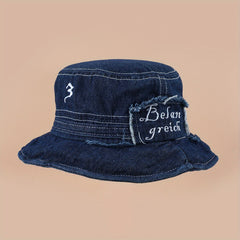 Denim Washed Bucket Hat Cotton Sun Protection Fisherman Hat