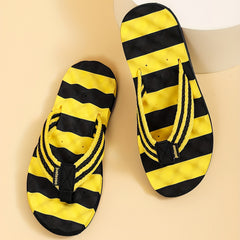 Men's Lightweight Striped Flip Flops Non Slip Sandals