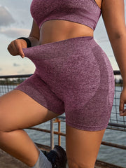 3 Pack Plus Size High Waist Skinny Fitness Yoga Shorts Set