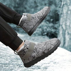 Women's Camo Winter Snow Boots Plush Inner Hook & Loop Fastener