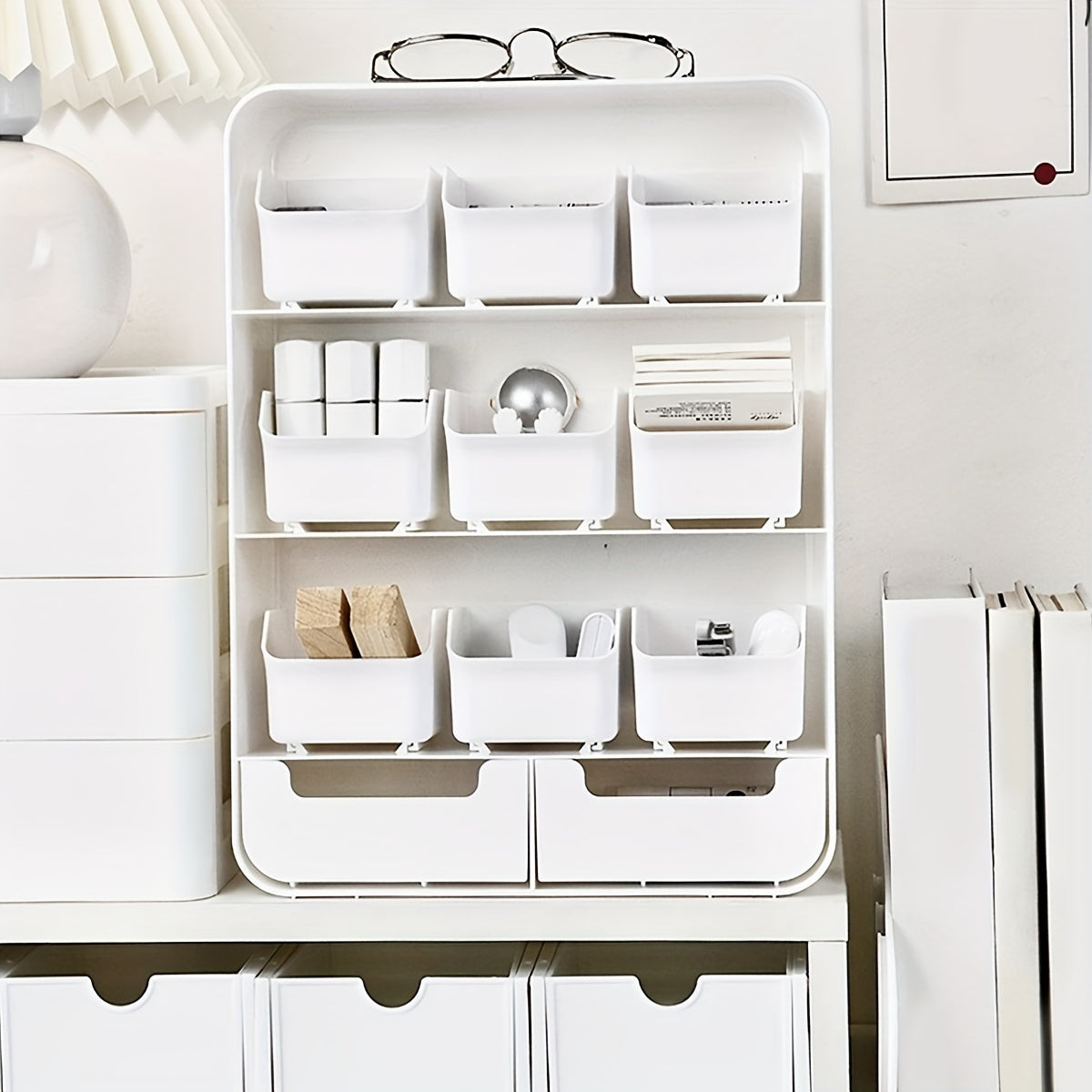 Drawer Type Stationery Supplies Rack Classroom Pencil Pen Eraser Storage Box