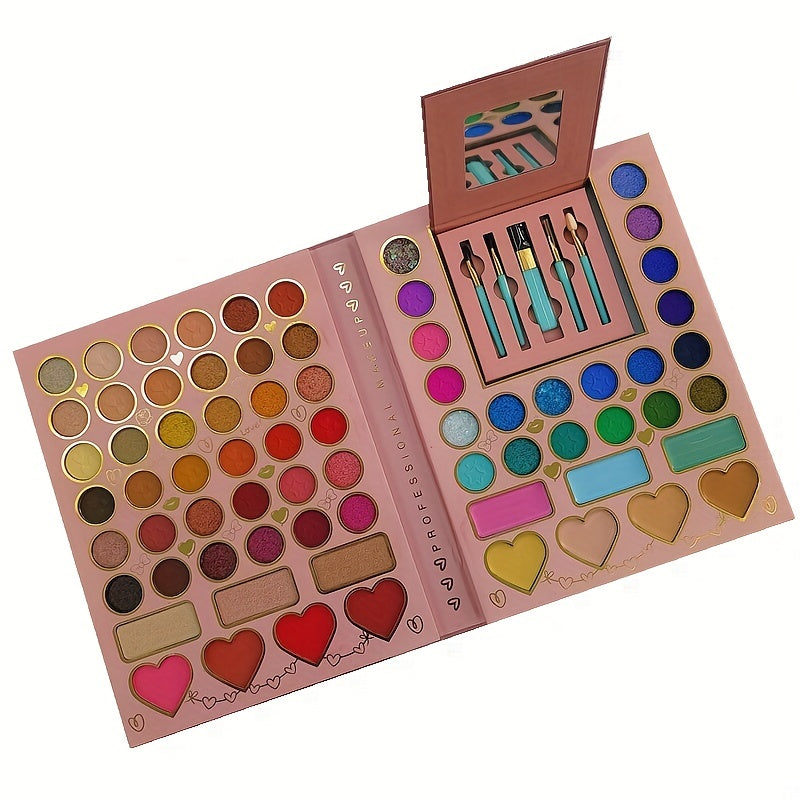 70 Colors Makeup Palette Eyeshadow Blusher Lipstick Leopard Print