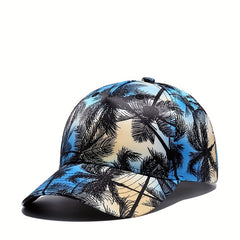 Casual Coconut Tree Print Sunscreen Baseball Cap