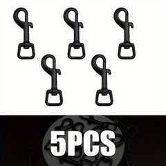 5pcs Rotary Hook Key Buckle Alloy Luggage Bag Backpack Spring Hook Buckle