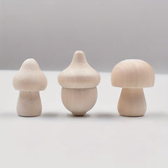 2pcs Creatve Painting Wooden Stuff Ornaments Graffiti Doll Accessories