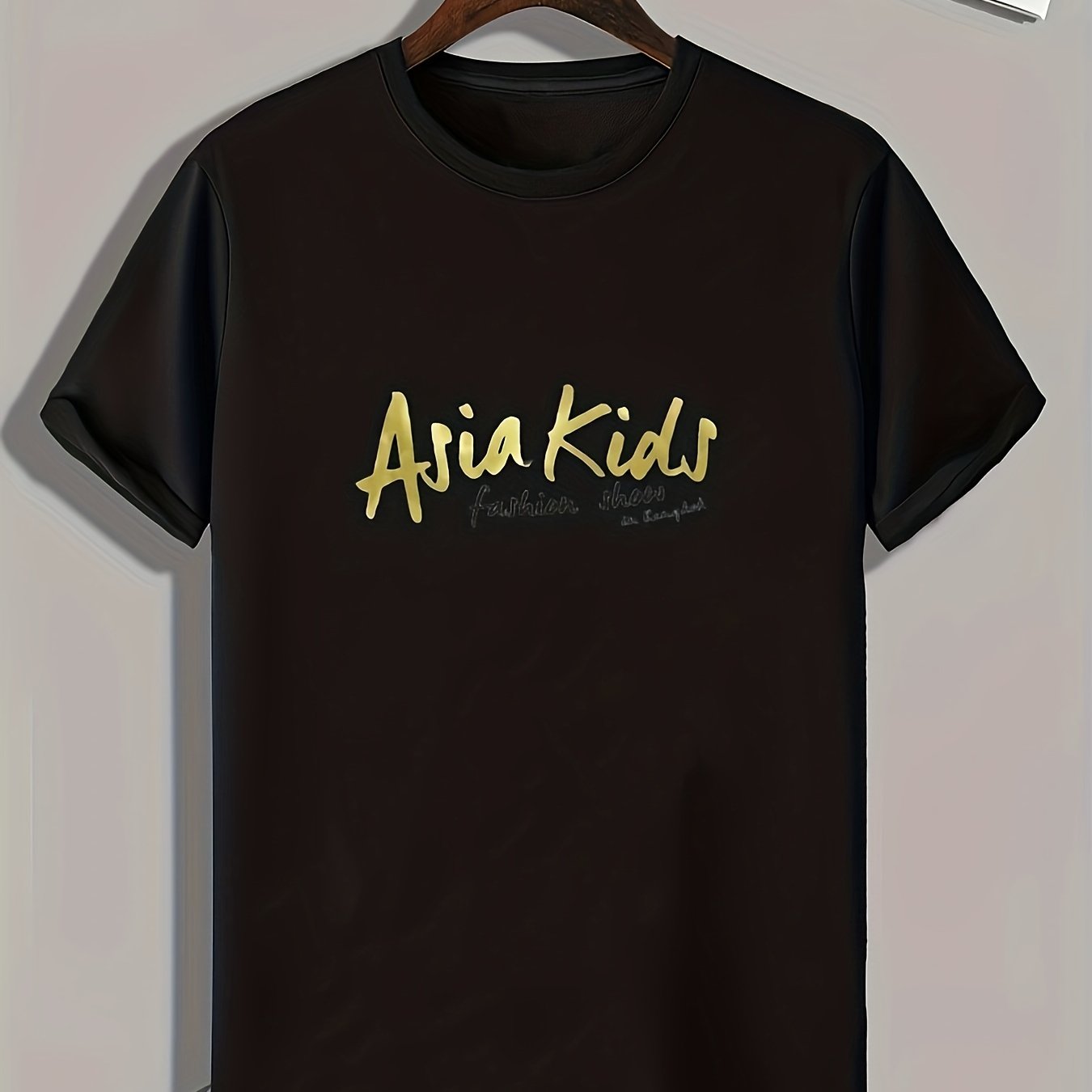 Asia Kids Pattern Print Men's Comfy Sports T-Shirt Graphic Tee