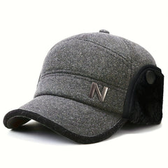 Winter Ear Protection Hat Warm Baseball Cap For Elderly Men