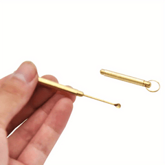 Portable Metal Ear Spoon Key Chain Pendant