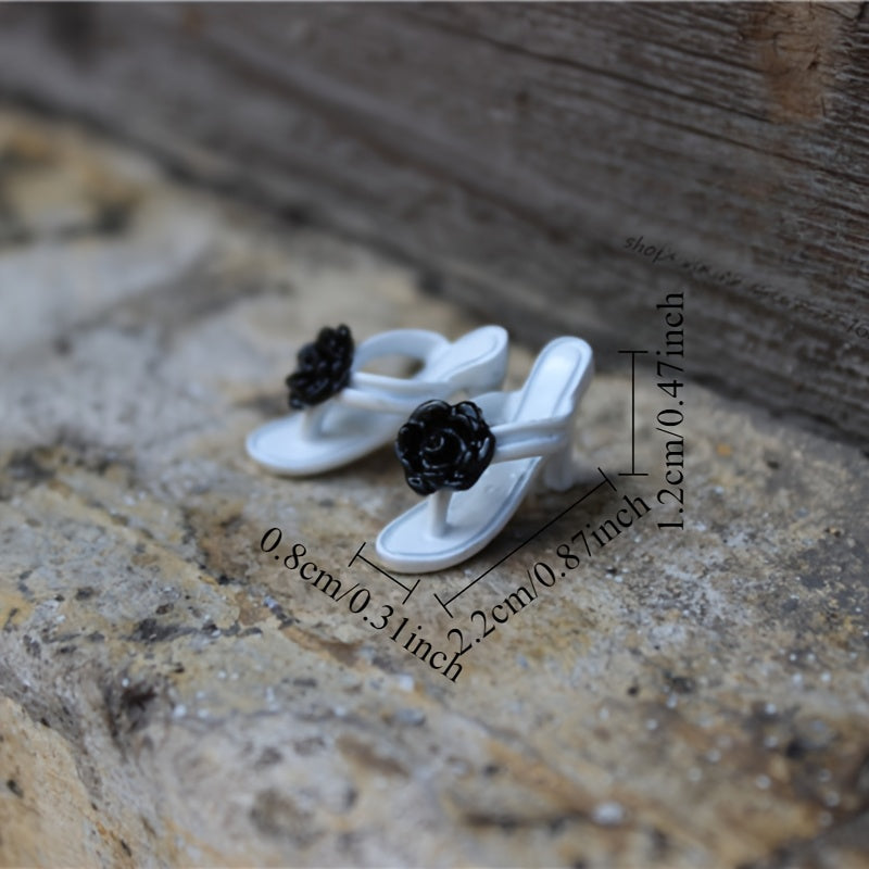 Elegant Food Toy for Dollhouses with High Heeled Model Accessory