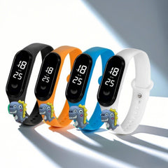 4pcs Cartoon Dinosaur Doll Electronic Bracelet LED Touchscreen Watch