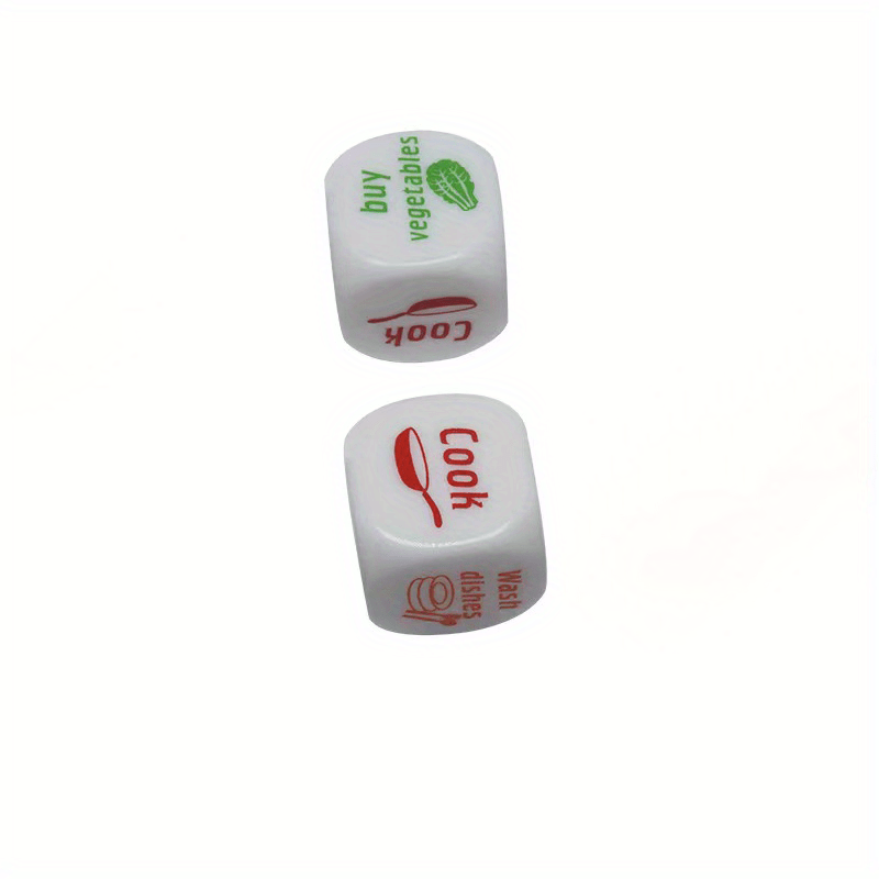 Acrylic Dice Chore Distribution Game Set - Parent Child Interaction