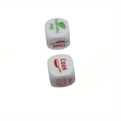 Acrylic Dice Chore Distribution Game Set - Parent Child Interaction