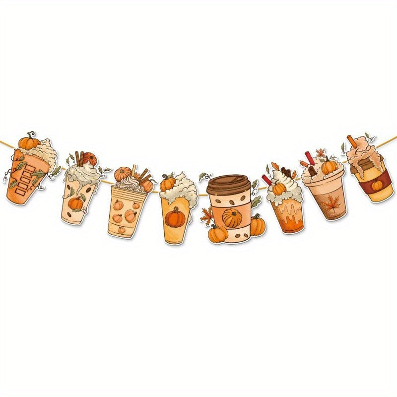 Thanksgiving Disposable Holiday Party Supplies Pull Flag Single Pack