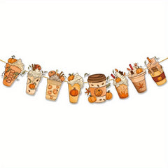 Thanksgiving Disposable Holiday Party Supplies Pull Flag Single Pack