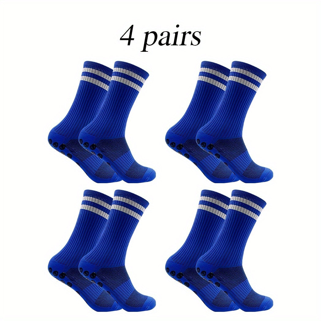 Non slip Soccer Socks Breathable Sweat-absorbing Crew Socks