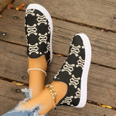 Dance Lion Pattern Slip on Running Shoes for Women Chinese Year Casual Sneakers