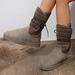 Winter Fleece Lined High Tube Snow Boots