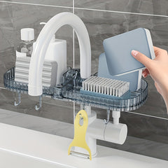 Kitchen Sink Faucet Rack - Multifunctional Drain Rack Organizer
