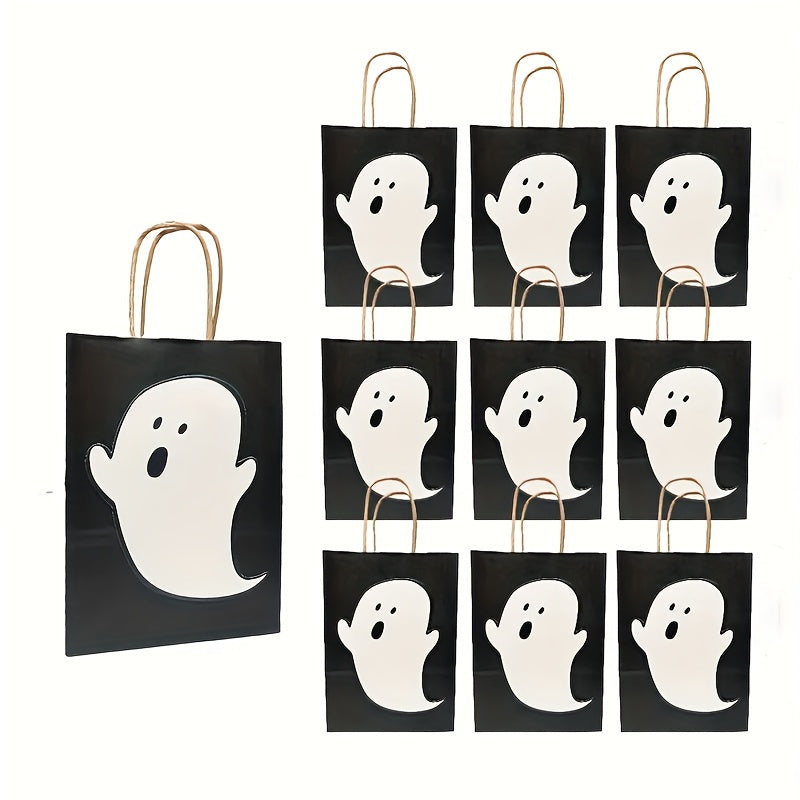 10pcs Spooky Ghost Gift Bag for Halloween Birthdays Weddings