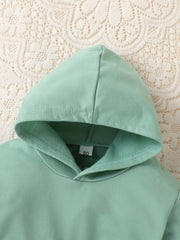 Baby Girl's Hoodie Sweatshirt Dress Belted Tunic Kid's Casual Hooded Dress