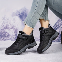 Waterproof Non Slip Snow Boots Faux Fur Lined Thermal Slip On