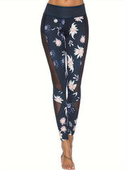 Floral Print Yoga Pants Quick Dry Fitness Leggings